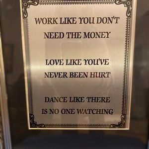 Framed quote